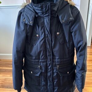Women's Black Hooded Jacket
